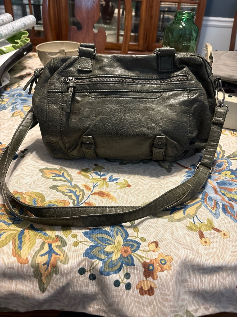 Bueno Olive Green Shoulder Crossbody Bag